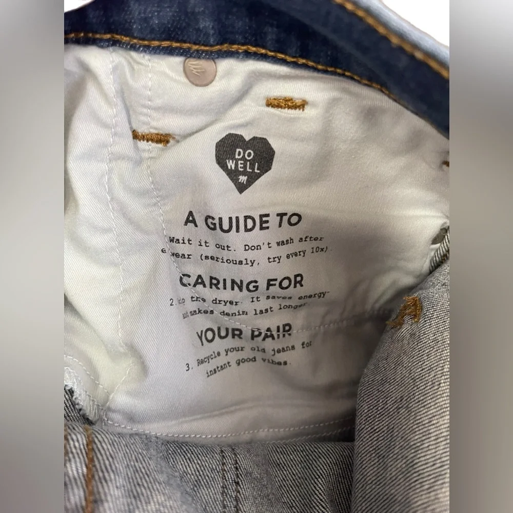 Madewell jeans size 26 authentic 10” high-rise denim blue skinny‎ jeans 💙